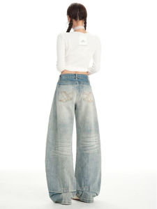 MZVZ | Vintage Embroidered Flared Denim Pants