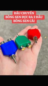 Rắc chia av hoa sen từ 1 thành 2 đầu hoa sen Jack Chia Đôi Tín Hiệu AV Hoa Sen