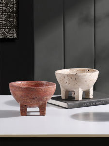 Elegant Wabi-sabi Style Marble Fruit Dish