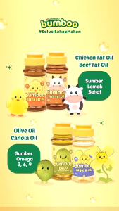 Barefood Bumboo Minyak MPASI Fat Oil Canola Evoo Olive Sumber Lemak MPASI