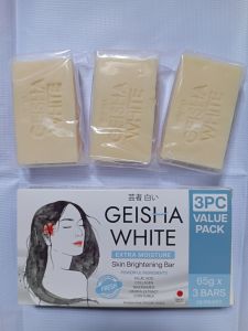 Geisha White FRESH Extra Moisture Skin Brightening Bar 65g 3PC Value Pack