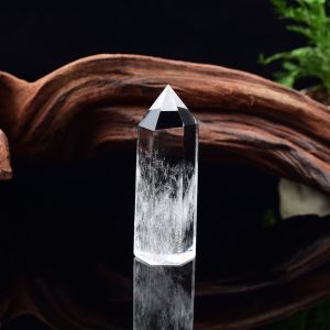 1pc Natural Crystal Stone Clear quartz Point Healing Stone Home Decor Mineral Specimen Reiki Crafts Souvenir Pillar Unique Gift