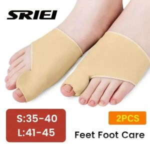 SRIEI 2PCS Big Toe Orthopedic Correction Hallux Valgus Bunion Corrector Orthotics Toes Separator Feet Bone Thumb Adjuster Correction Socks