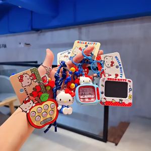 ตุ๊กตา HelloKitty พวงกุญแจ ของแท้น่ารัก ซานริโอ เคที แมวพวงกุญแจการ์ตูนตุ๊กตาจี้คู่ของขวัญเล็กๆ