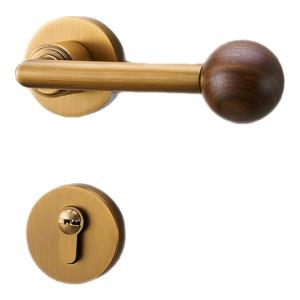 BAIBO | Walnut Style Vintage Bedroom Door Lock Magnet-Silent
