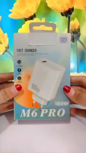 Batok Adaptor Charger 180W For POC M6 PRO Adapter Kepala Casan Hp Universal Fast Charging