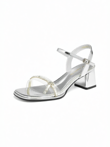 Reddragonfly | Stylish Commuter French Design High Heel Sandals Coarse Heels