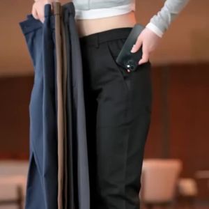 Quần Nam Mỏng Mùa Hè Thường Ngày Chất Liệu Lyocell Mềm Mại Thoải Mái Thời Trang Màu Trơn Dáng Thẳng Rộng Lưng Trung Bình Khóa Kéo