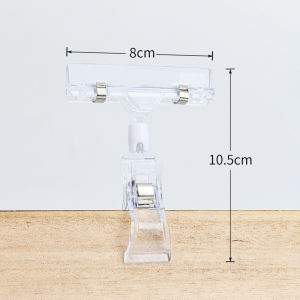 POP Ad Clip Transparent Thumb Price Tag Promotional Card Holder Double Head Vertical Display Shelf Colorful Explosive Stickers