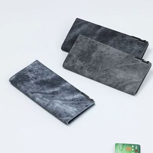 MENSPE Mens Long Wallet PU Wallet Retro Multi-Functional Wallet Button Fixed Design Large Capacity Purse Multi-Card Position ID Credit Cards Holders Coin Pouch PU Leather Coin Bag Business Wallets