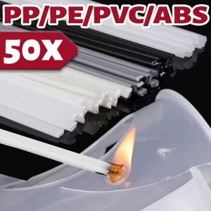 50PCS PP Plastic Welding Rods Set Car Bumper Repair Electrodes Sticks Soldering Accessories Hot Air Welder Kit