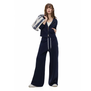 Turn Signal | Hooded Short Jacket and Pants Leisure Sport Suit