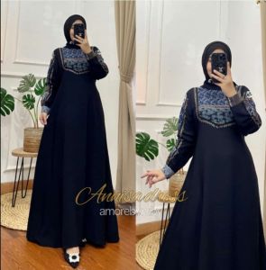 27gadih motif modern terbaru kekinian simple 2022 edisi Annisa dress