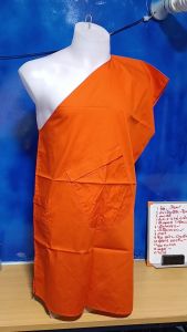 เสื้อ อังสะ พระ อังษะ พระ สะไบเฉียง สะไบ ผ้าซัลฟลอไรท์ 2 กระเป๋า  (ร้าน เพื่อนบุญ)