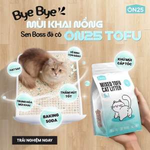 Cát vệ sinh đậu nành Cats ON25 TOFU_Cát cho mèo 5in1 - 2.5kg