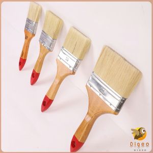 Digeo 1"/2"/3"/4" Paint Brush High Quality Bristle Wooden brush For Walls Roof Stains Varnishes Furniture etc.