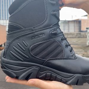 High Cut Tactical Shoes for Men Side Zipper Military Tactical Boots Non-Slip Outdoor Combat Shoes