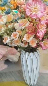 Cành hoa trà gạo xốp dài 60cm trang trí decor hàng nhập