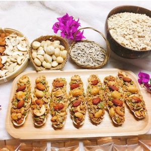 BÁNH THUYỀN MIX HẠT DINH DƯỠNG 100g - PHÙ HỢP ĂN VẶT  ĂN KIÊNG GIẢM CÂN  MẸ BẦU  MẸ BỈM DÂN VĂN PHÒNG  GYMER