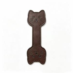 Cute Handmade PU Leather Magnetic Bookmark Dog Paw Cat Face Design Page Marker Paper Clip For Reading Book Use