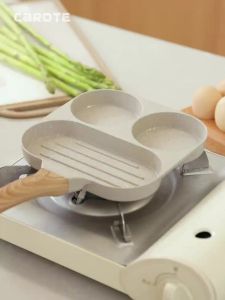 3 Holes Frying Pan Non Stick Fried Eggs Cooking Burger Mold Household breakfast egg burger pan