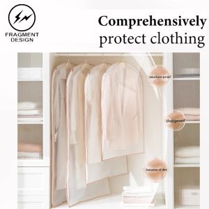 F&D Transparent Clothes Protector Clothing Cover Dress Storage Bag cover Clothes Dust Cover