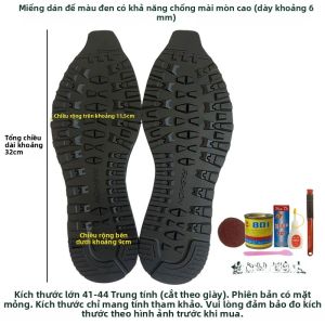 Miếng Dán Đế Giày Thể Thao Bằng Cao Su Pha Lê Trong Suốt Chống Trượt Chống Mài Mòn Giảm Tiếng Ồn Cho Giày Du Lịch Nam Và Nữ