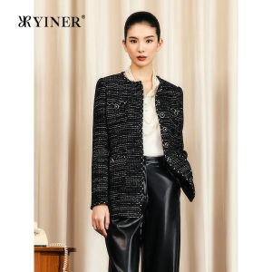YINER | Áo Blazer Nút Đơn Elegent Phong Cách Thường Ngày