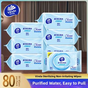 Vinda | Purified Water Adult Use Wipes 80 Pieces