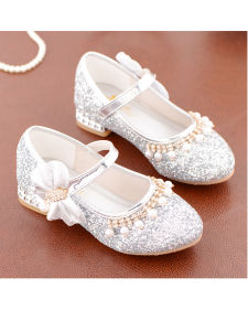 Princess Style Spring Single Shoes for Girls Performance Hostess Childrens Leather Shoes Elementary School Students Show Shoes