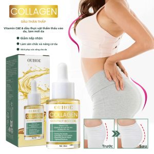 Dầu Dưỡng Thể Ouhoe Collagen 30ml Làm Săn Chắc & Nâng Cơ Da Chống Rạn Da Massage Cho Bụng Đùi Mông - Định Hình Cơ Thể Cho Nữ