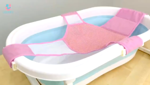 🔥พร้อมส่ง🔥 ตาข่ายอาบน้ำเด็ก ตาข่ายรองอาบน้ำเด็ก สำหรับอาบน้ำทารก เบาะรองอาบน้ำ ติดตั้งง่าย ระบายน้ำไ