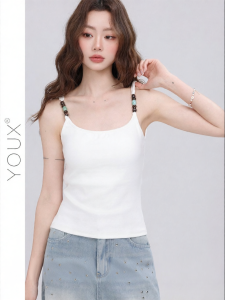 YOUXIANG | Áo Tank Top Ôm Sơ Mi Phù Hợp Văn Phòng