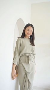 Wulfi Kaftan Mawaddah Sage Green All Size