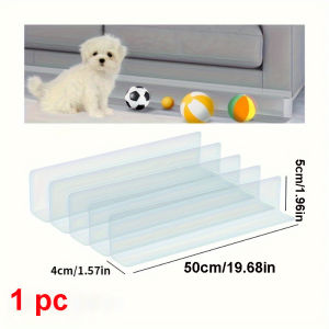 1PC Transparent Plastic Fence Panels - Suitable for Sofa/Bed/Shelves/Bathroom Cabinets/for pet Barrier-Indoor for People & Pets