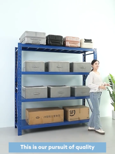 Shelves | Thickened Warehouse Shelves | Thick Steel Warehouse Shelves | 100/120/150/200cm Warehouse Equipment Storage | 500kg Load Capacity