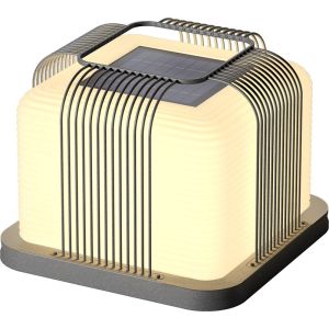 โคมไฟติดผนัง LED ไฟเสาพลังงานแสงอาทิตย์กันน้ำกลางแจ้งไฟตกแต่งบ้านประตูวิลลาในสวนพลังงานแสงอาทิตย์โคมไฟประตูรั้วสูง