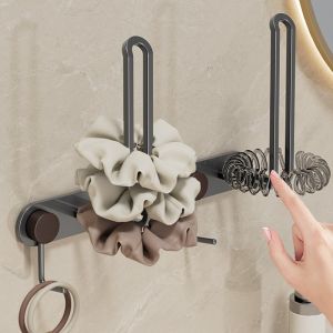 No-Drill Hairband Storage Hook Iron Adhesive Hook for Childrens Hair Accessories Towels Jewelry Hair Ties Clips Hairbands