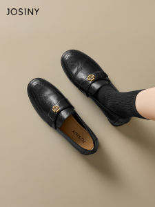 Josiny | Soft Bottom Tea Flower Loafer Shoes