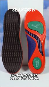 Poron Shock Absorption Insoles Flat Feet arch support Insole Heel Pain Relief Shoes Pad Cushioning uniex size free cut 1pair