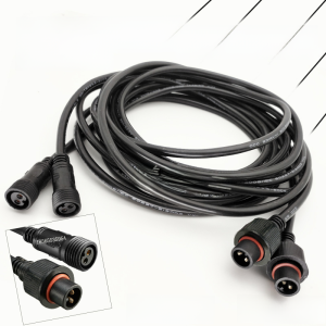 Waterproof Plug Male and Female Extension Cable 2 Core 3 Core 4 Wire Outdoor Lamp Connector Quick Docking Cars Power Cord