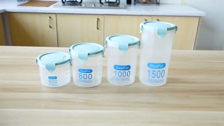☀️Life Core☀️ Round Airtight Food Storage Container Stackable Sealed ...