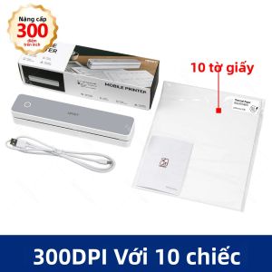 Máy In Mini Không Dây Bluetooth Nhiệt HPRT A4 200/300dpi Máy Sao Chụp Di Động Cầm Tay Để In Giấy Khổ US Letter & A4 Quản Lý Công Việc Cá Nhân