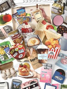 สมุดบันทึกติดกระดาษโน๊ต กระดาษเขียนลายแอปเปิ้ลสไตล์ย้อนยุค เรียบง่ายและสนุก อุปกรณ์สำนักงานสำหรับธุรกิจ