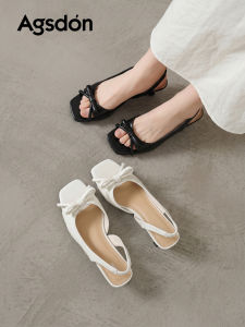 Agsdon | Square Toe Soft Sole New Summer Sandals Ankle Strap High Heels Open Toe