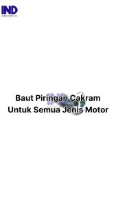 Baut-Baud Piringan Disc-Dis Cakram 8x17-M8x17-M 8 x 17-M8 Semua Motor Honda Beat FI-Street-Pop-eSP-LED/Vario 125-150/Scoopy/Spacy/Grand/PCX