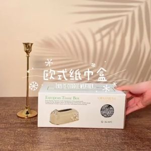 Creative Desktop Kitchen Pumping Tray European Acrylic Tissue Box Fashion KTV Hotel Tissue Box Bar Napkin Box Tissue Boxes