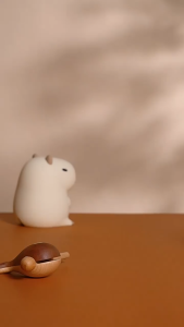 Rechargeable Cute Capybara or Duck Night Light with Touch Control (Warm Light) USB Charging Powered