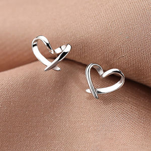 Pianist | Silver Heart Hypoallergenic S925 Sterling Silver Studs