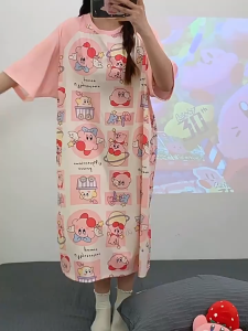[ 50-98kg] Đầm mặc nhà Bigsize họa tiết hoạt hình R46Đ